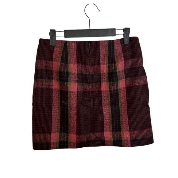 Gap Pink Plaid Zipper Mini Skirt - Picture 2 of 5